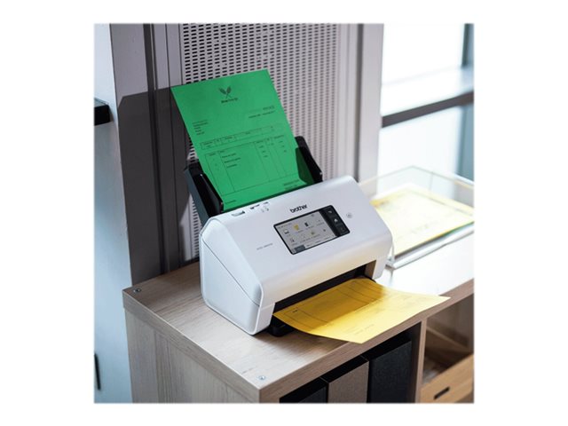 Brother ADS-4900W - Document scanner - Dual CIS - Duplex - A4 - 600 dpi x 600 dpi - up to 60 ppm (mono) / up to 60 ppm (colour) - ADF (100 sheets) - up to 9000 scans per day - USB 3.0, LAN, Wi-Fi(n), USB 2.0 (Host)