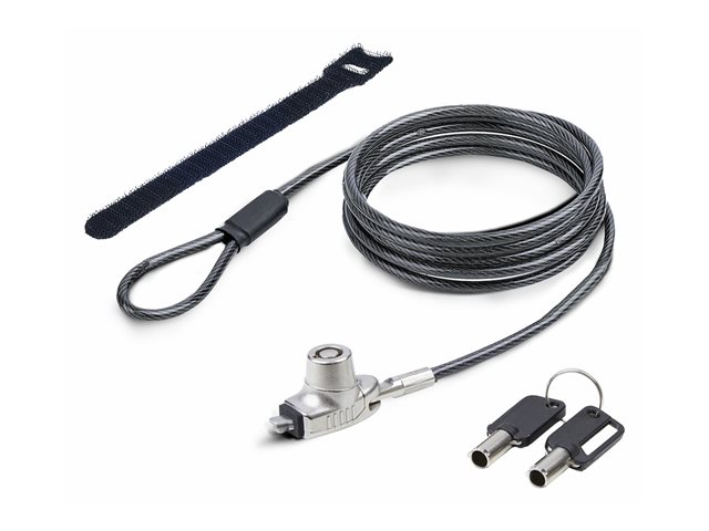 StarTech.com Slim Lock Noble Wedge Slot Compatible, 6.6ft Locking Cable - Security cable lock - anti-theft - 2 m
