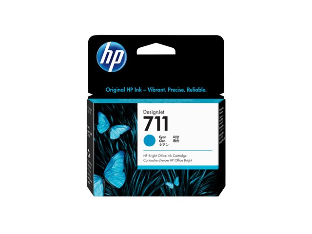 HP 711 - 29 ml - cyan - original - DesignJet - ink cartridge - for DesignJet T100, T120, T120 ePrinter, T125, T130, T520, T520 ePrinter, T525, T530