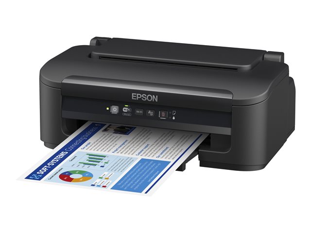 Epson WorkForce WF-2110W - Printer - colour - ink-jet - A4/Legal - 5760 x 1440 dpi - up to 9 ppm (mono) / up to 4.7 ppm (colour) - capacity: 100 sheets - USB 2.0, LAN, Wi-Fi(n)