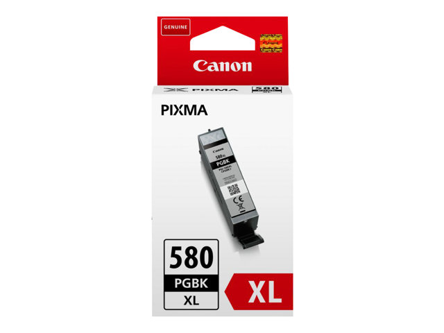 Canon PGI-580PGBK XL - 18.5 ml - XL size - black - original - ink tank - for PIXMA TS6251, TS6350, TS6351, TS705, TS8252, TS8350, TS8351, TS8352, TS9550, TS9551