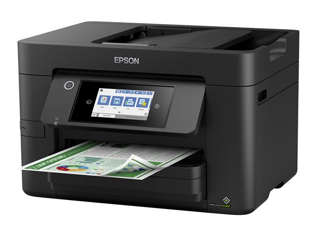 Epson WorkForce Pro WF-4820DWF - Multifunction printer - colour - ink-jet - A4 (210 x 297 mm) (original) - A4/Legal (media) - up to 25 ppm (printing) - 250 sheets - 33.6 Kbps - USB 2.0, LAN, Wi-Fi(n), USB host