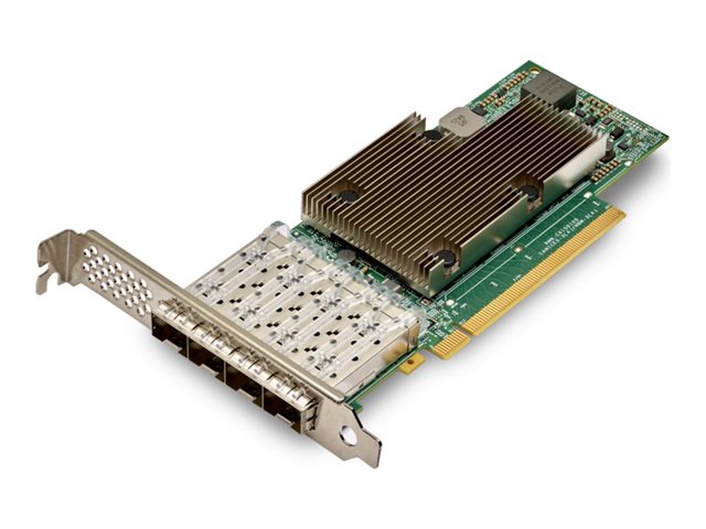 Broadcom 57504 - Network adapter - PCIe 4.0 x16 - 10/25 Gigabit SFP28 x 4