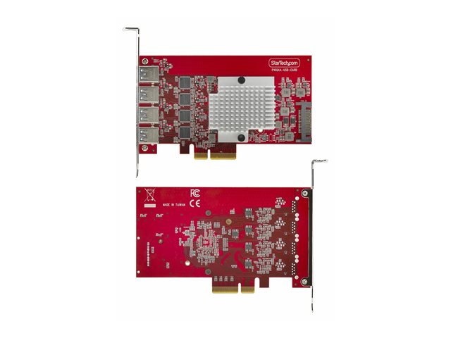 4-Port USB-A PCIe Card USB 3.2 10Gbps
