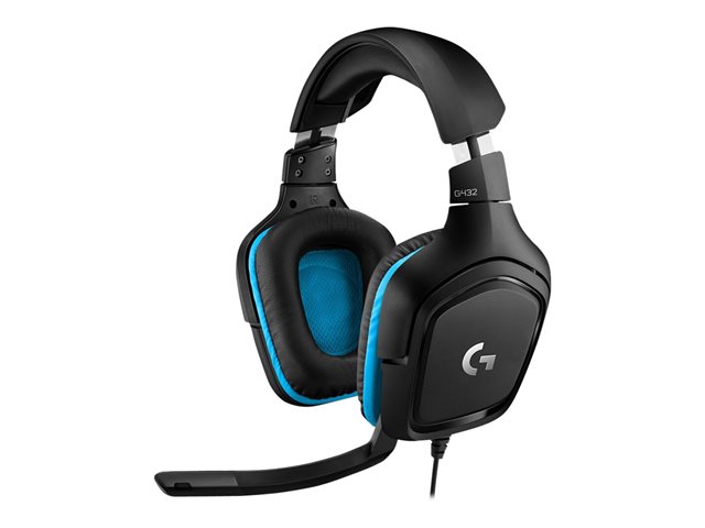 Logitech Gaming Headset G432 - Headset - 7.1 channel - full size - wired - USB, 3.5 mm jack - black