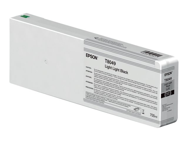 Epson T804900 - 700 ml - light light black - original - ink cartridge - for SureColor SC-P6000, SC-P7000, SC-P7000V, SC-P8000, SC-P9000, SC-P9000V
