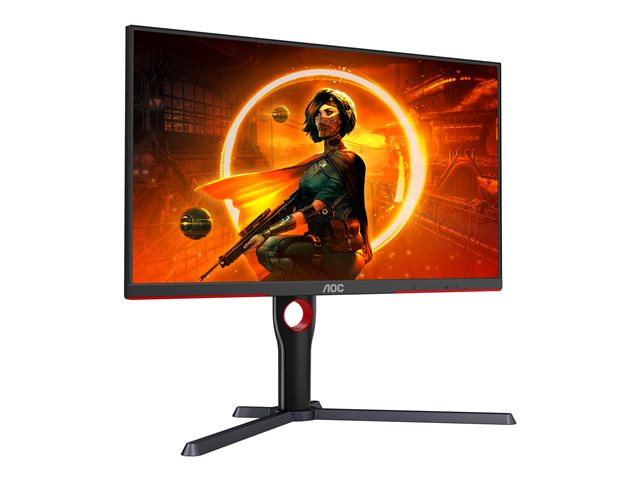 AOC Gaming Q27G3XMN/BK - LED monitor - gaming - 27\" - 2560 x 1440 QHD @ 180 Hz - VA - 700 cd/m² - 4000:1 - DisplayHDR 1000 - 1 ms - HDMI, DisplayPort - black