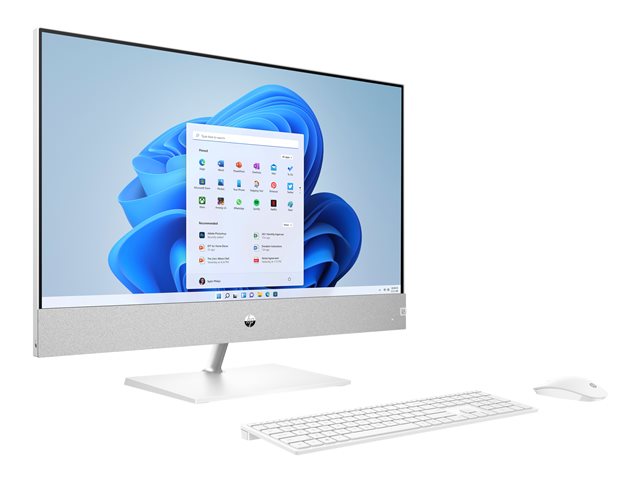 HP Pavilion 27-ca2007nb - All-in-one - Core i7 13700T / 1.4 GHz - RAM 16 GB - SSD 512 GB - NVMe - GF MX450 - GigE, Bluetooth 5.2 - WLAN: 802.11a/b/g/n/ac/ax, Bluetooth 5.2 - Win 11 Home - monitor: LED 27\" 2560 x 1440 (QHD) - keyboard: Belgium - snowf