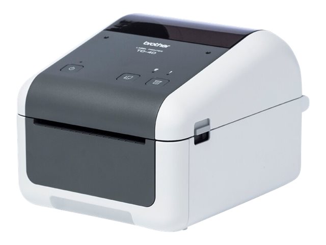 Brother TD-4210D - Label printer - direct thermal - Roll (11.8 cm) - 203 dpi - up to 127 mm/sec - USB 2.0, serial - white, grey
