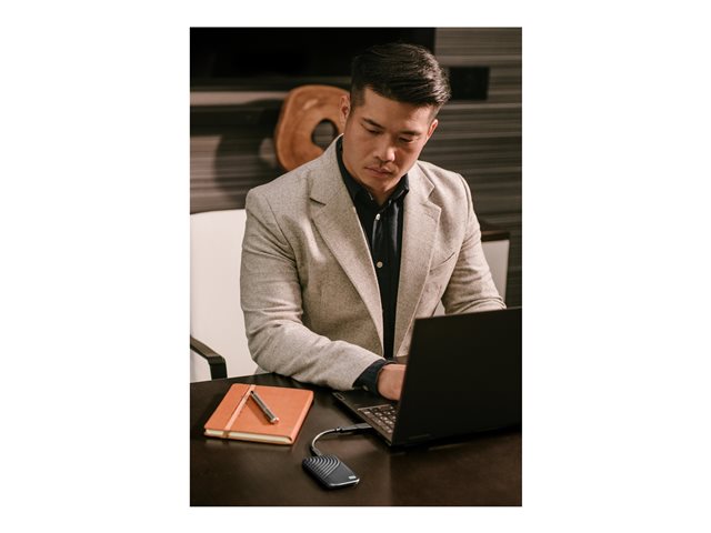 WD My Passport SSD WDBAGF0010BBL - SSD - encrypted - 1 TB - external (portable) - USB 3.2 Gen 2 (USB-C connector) - 256-bit AES - midnight blue