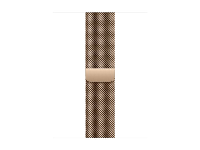 Apple Watch Series 11 GPS + Cellular 42mm Gold Titanium Case with Gold Milanese Loop