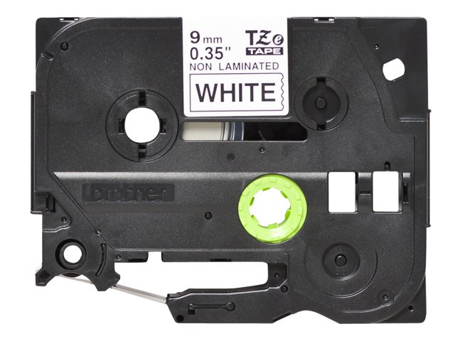 Brother TZe-N221 - Black on white - Roll (0.9 cm x 8 m) 1 cassette(s) non-laminated tape - for Brother PT-D600, H110, P-Touch PT-1005, 1010, D210, D450, E310, E550, H110, P900, P950