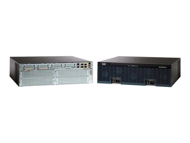 Cisco 3945E Security Bundle - Router - GigE - WAN ports: 4 - rack-mountable
