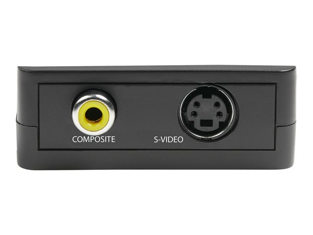 StarTech.com 1080p VGA to RCA and S-Video Converter - USB Powered - Adapter - VGA / S-Video / composite video - HD-15 (VGA) female to 4 pin mini-DIN, RCA female - black - active