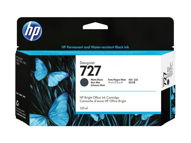 HP 727 - 130 ml - matte black - original - DesignJet - ink cartridge - for DesignJet T1500, T1530, T2500, T2530, T920, T930
