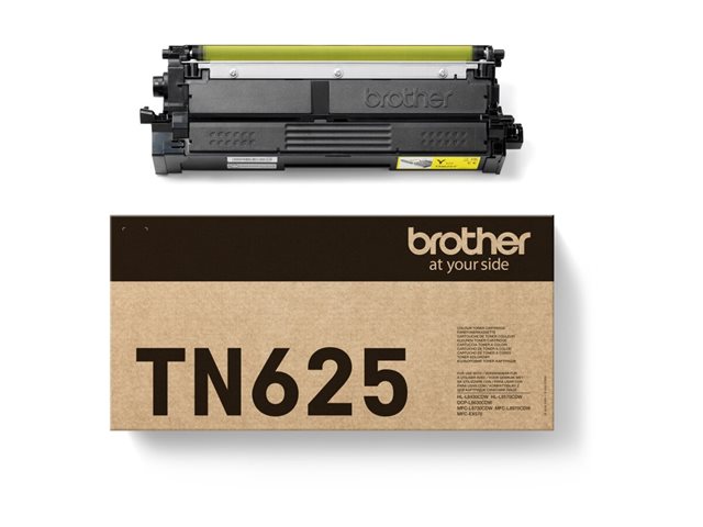TN-625Y Yellow Toner Cartridge. Prints 1