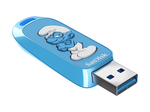 SanDisk Smurfs - Brainy Smurf Edition USB flash drive - 64 GB - USB 3.2 Gen 1