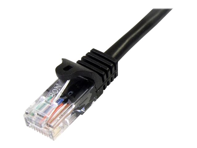 StarTech.com 5m Black Cat5e / Cat 5 Snagless Patch Cable 5 m - Patch cable - RJ-45 (M) to RJ-45 (M) - 5 m - UTP - CAT 5e - snagless - black