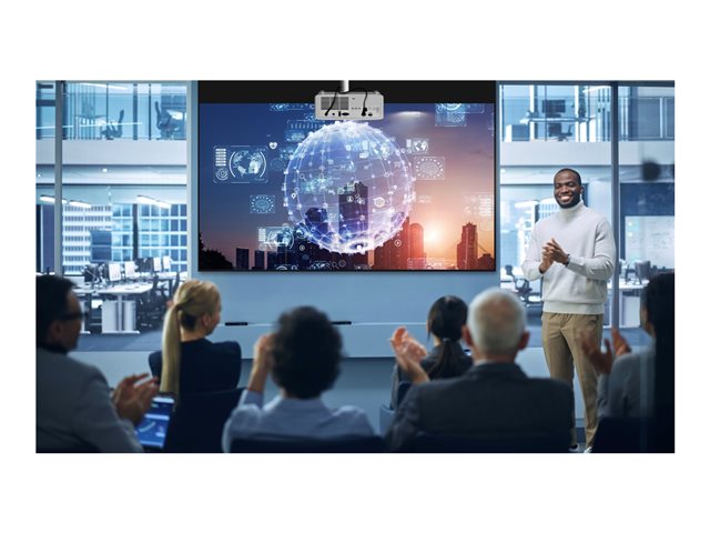 Optoma ZK430ST - DLP projector - laser - 3D - 3700 lumens - 3840 x 2160 - 16:9 - 4K - LAN - white