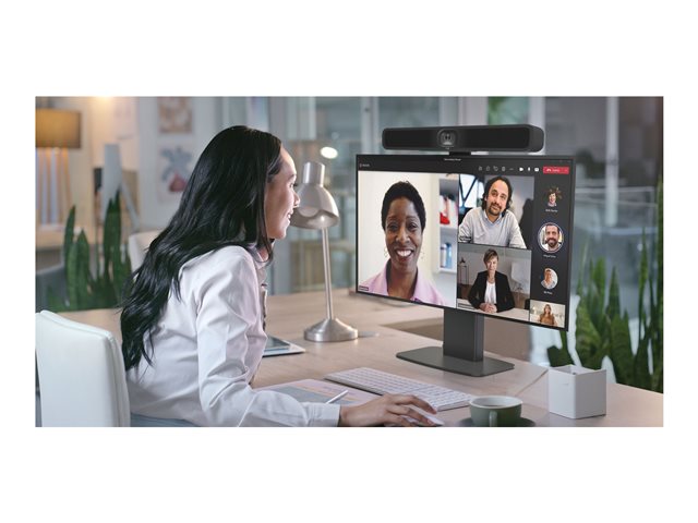 Fits display 37-60\" with VESA sizes up to 600 x 400 - designed to sit at end of table for huddle spaces or board rooms - avoids need for floor stand or wall mount - includes video bar shelf - mini PC can stow in column - cable management - SWL 25 kg
