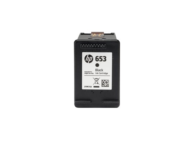 HP 653 - 6 ml - black - original - Ink Advantage - ink cartridge - for DeskJet Plus Ink Advantage 6075, Ink Advantage 6475, Ink Advantage 6475 All-in-On