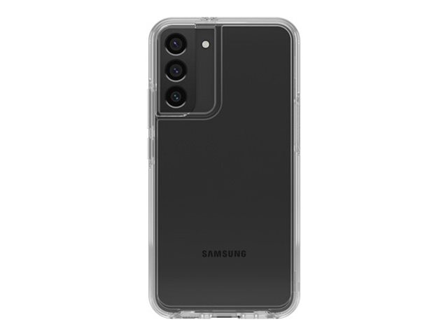 OtterBox Symmetry Series Clear - Back cover for mobile phone - antimicrobial - polycarbonate, synthetic rubber - clear - for Samsung Galaxy S22+
