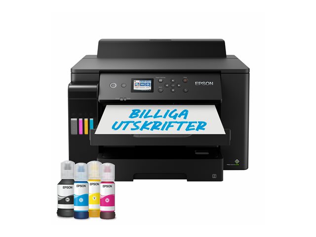 Epson EcoTank ET-16150 - Printer - colour - Duplex - ink-jet - A3 - 4800 x 1200 dpi - up to 25 ppm (mono) / up to 25 ppm (colour) - capacity: 550 sheets - USB, LAN, Wi-Fi - black