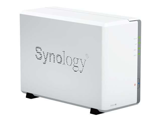 Synology Disk Station DS223J - NAS server - SATA 6Gb/s - RAID RAID 0, 1, JBOD - RAM 1 GB - Gigabit Ethernet - iSCSI support