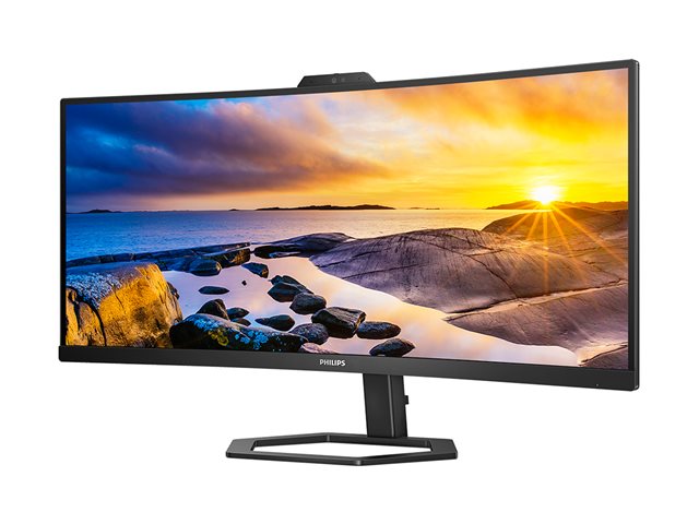 Philips 34E1C5600HE - 5000 Series - LED monitor - curved - 34\" - 3440 x 1440 WQHD @ 100 Hz - VA - 300 cd/m² - 3000:1 - 4 ms - HDMI, DisplayPort, USB-C - speakers - textured black