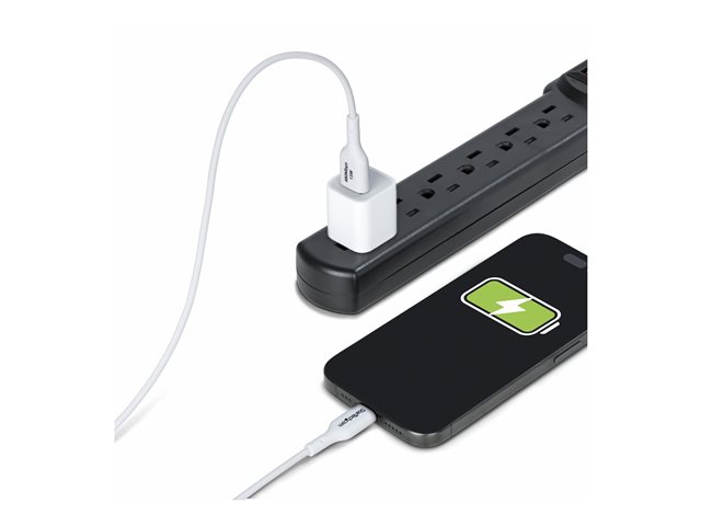 2m White USB-A to USB-C Charging Cable