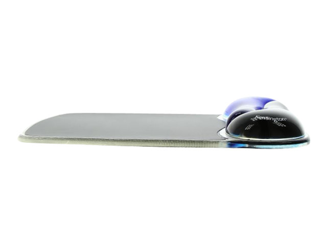 Kensington Duo Gel Mouse Pad Wrist Rest - Mouse pad with wrist pillow - black, blue - TAA Compliant