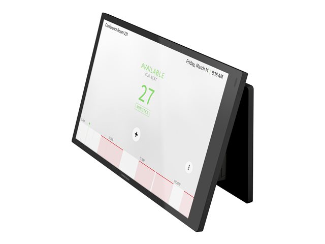 Crestron - Mounting kit (angled mounting bracket, bracket, 2 faceplates, adhesive pad) - multisurface - for touch screen - plastic - smooth black - surface mountable, glass-mounted, in-wall mounted - for Crestron TSW-1070, 770/1070, Room Scheduling Touch Screen TSS-1070, 770, TSS-770 Series