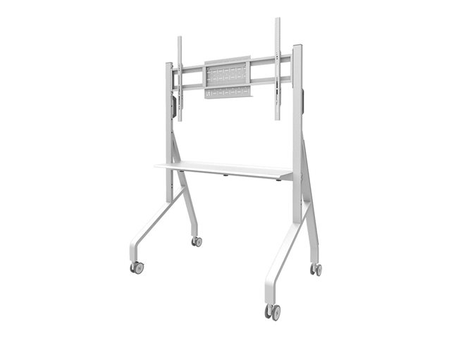 Neomounts Move Go FL50-525WH1 - Cart - for flat panel - lockable - steel - white - screen size: 55\"-86\"