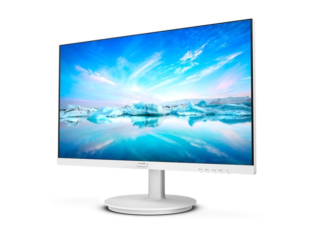 Philips V-line 241V8AW - LED monitor - 24\" (23.8\" viewable) - 1920 x 1080 Full HD (1080p) @ 75 Hz - IPS - 250 cd/m² - 1000:1 - 4 ms - HDMI, VGA - speakers - textured white