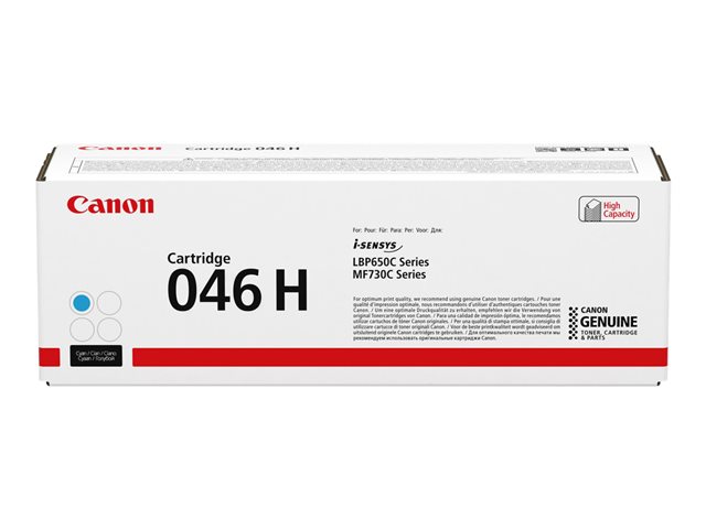 Canon 046 H - High capacity - cyan - original - toner cartridge - for ImageCLASS LBP654, MF731, MF733, MF735, i-SENSYS LBP653, LBP654, MF732, MF734, MF735