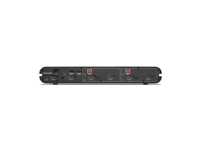 Belkin Universal Secure Dual-Head - 2nd Generation - KVM / audio switch - 2 x KVM / audio - 1 local user - desktop - TAA Compliant