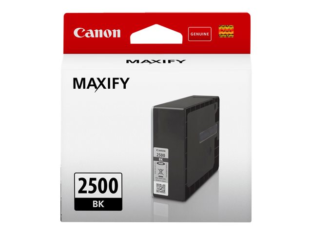 Canon PGI-2500 BK - 29.1 ml - black - original - ink tank - for MAXIFY iB4050, iB4150, MB5050, MB5150, MB5155, MB5350, MB5450, MB5455