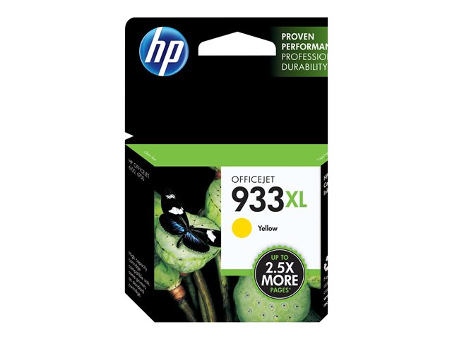 HP 933XL - High Yield - yellow - original - ink cartridge - for Officejet 6100, 6600 H711a, 6700, 7110, 7510, 7610, 7612