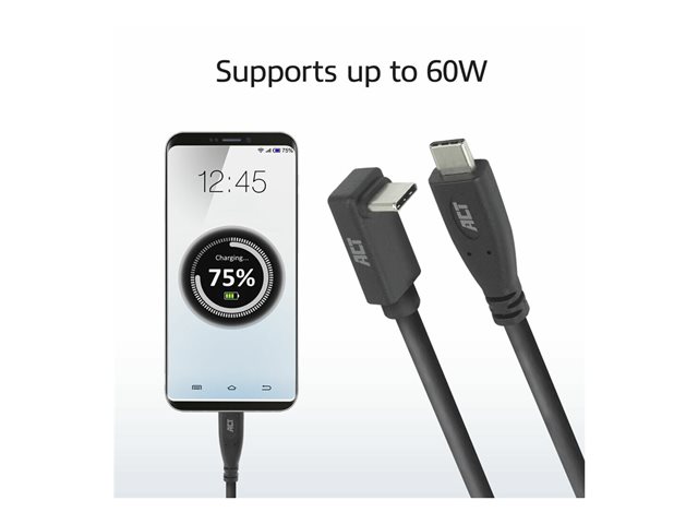 USB CM ST - CM UP 10G 60W 1M. 1 stk