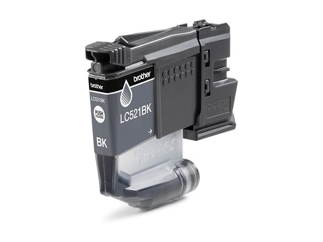Brother LC521BK - Black - original - pillow pack - ink cartridge - for Brother DCP-J1260W, DCP-J1310DW