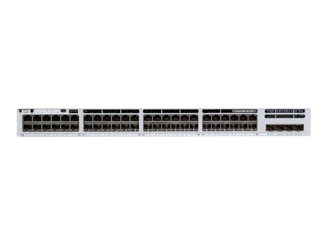 Cisco Catalyst 9300L - Network Essentials - switch - L3 - 48 x 10/100/1000 (PoE+) + 4 x 10 Gigabit SFP+ (uplink) - rack-mountable - PoE+ (505 W)