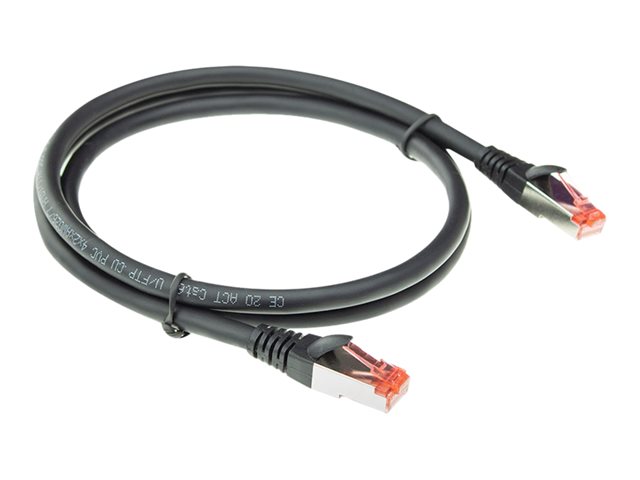 CAT6A U/FTP PVC FLEX BK 2.0M. 1 stk