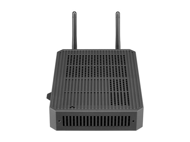 LG CQ600N-6N - Thin client - USFF - 1 x Celeron N5105 / up to 2.9 GHz - RAM 4 GB - flash - eMMC 16 GB - UHD Graphics - Gigabit Ethernet - no OS - monitor: none - black