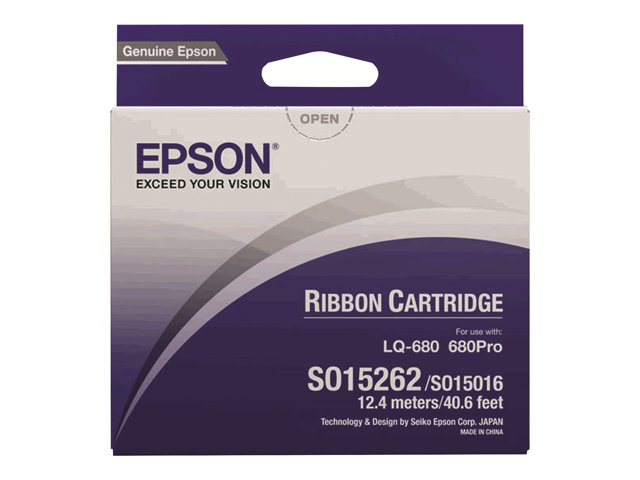 Epson - Black - printer fabric ribbon - for LQ 1060, 2500, 2500+, 2550, 670, 680, 680Pro