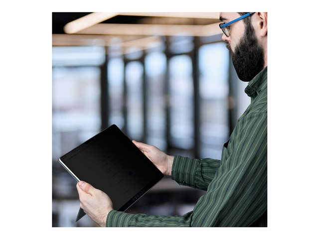 StarTech.com 4-Way 12.3in Surface Pro 4/5/6/7/7+ Privacy Screen Filter, Portrait/Landscape, Touch-Enabled, +/- 30 Deg. View, Blue Light Reduction, Matte Finish - Notebook privacy filter (horizontal) - adhesive - 12.3\" - black