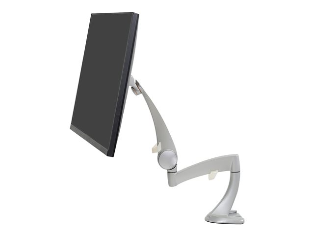 Ergotron Neo-Flex - Mounting kit (articulating arm, extension, base, desk clamp mount, grommet mount) - for LCD display - solid aluminium - silver - screen size: up to 24\"
