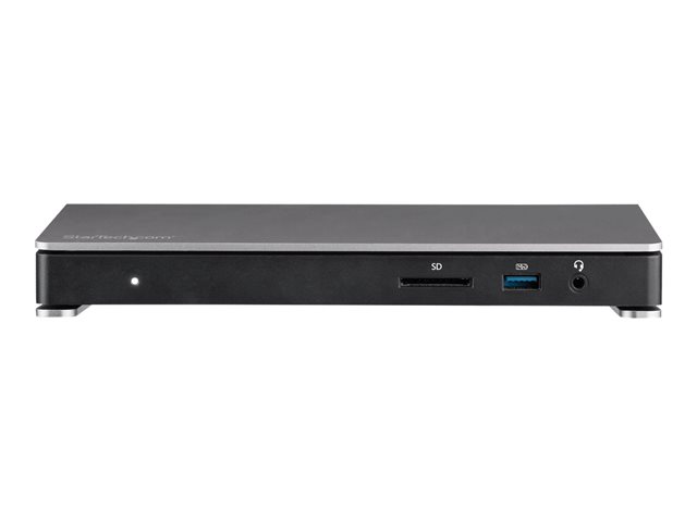 StarTech.com Thunderbolt 3 Dock, Dual Monitor 4K 60Hz TB3 Laptop Docking Station with DisplayPort, 85W Power Delivery Charging, 6-Port USB 3.0 Hub, SD 4.0 Reader, GbE, Audio, Windows & Mac - 85W PD TB3 Dock (TB3DOCK2DPPU) - Docking station - Thunderbolt 3 - DP - 1GbE - 180 Watt