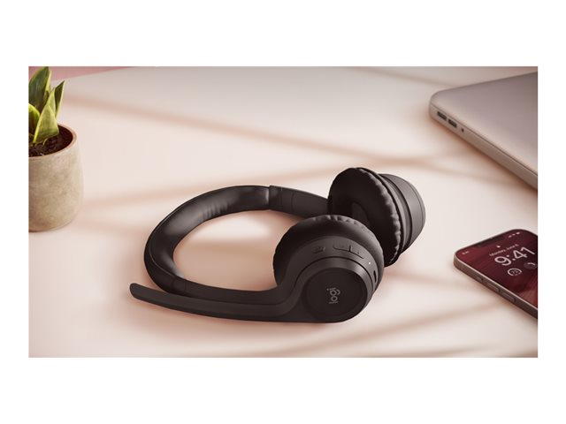 Logitech Zone 300 - Headset - on-ear - Bluetooth - wireless - midnight black