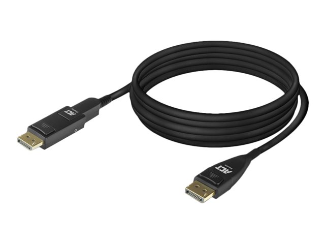 DisplayPort kabel - DisplayPort (M) met grendel naar DisplayPort (M) afneembaar - DisplayPort 1.4 - 25 m - Active Optical Cable (AOC), ondersteunt Dolby DTS-HD Master Audio, ondersteunt Dolby TrueHD, ondersteunt 4K144Hz (3840 x 2160), ondersteunt 8K60Hz (7680 x 4320) - zwart
