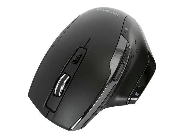 Targus - Mouse - ergonomic - antimicrobial - right-handed - 7 buttons - wireless - 2.4 GHz - USB wireless receiver - black